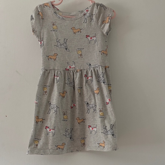 Carter's Gray Dress with Colorful Dog Print - Picture 1 of 2
